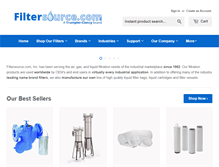 Tablet Screenshot of filtersource.com